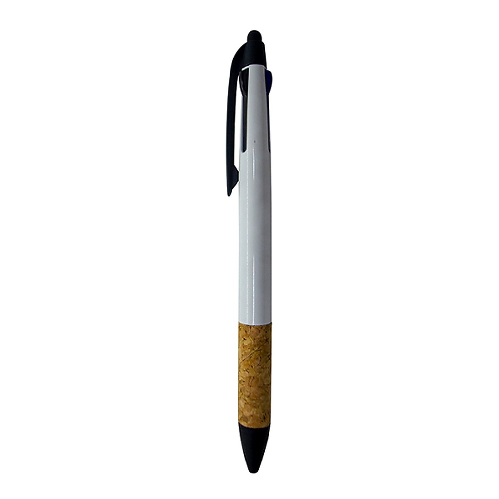 Lapicero Touch 3 Tintas Con Grip De Corcho