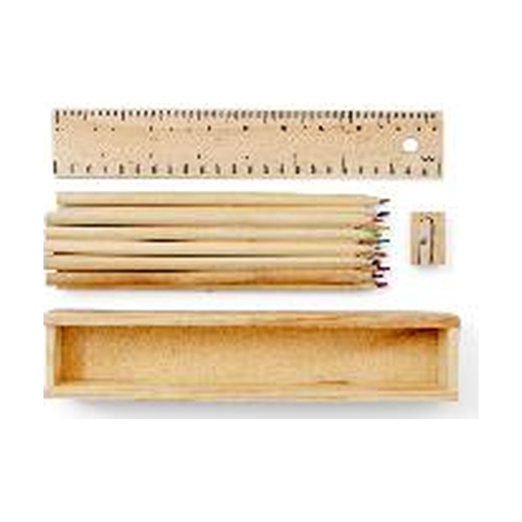 Set De Escritorio Madera 100 Unid X Caja
