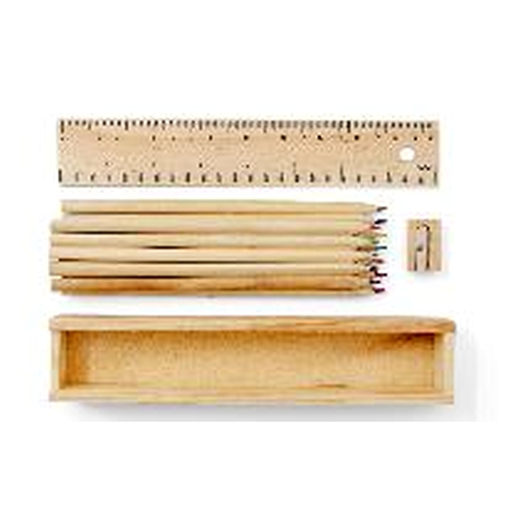Set De Escritorio Madera 100 Unid X Caja