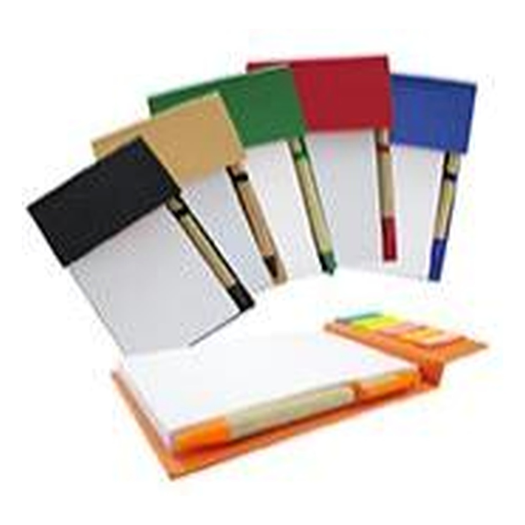 Libreta Ecológica Con Post-It 100 Unid X Caja