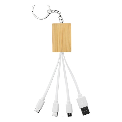 [IP-00243] Llavero Multicargador Hakim Bambu