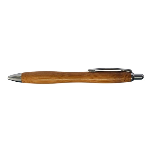 Lapicero Bambu Con Clip Metalico