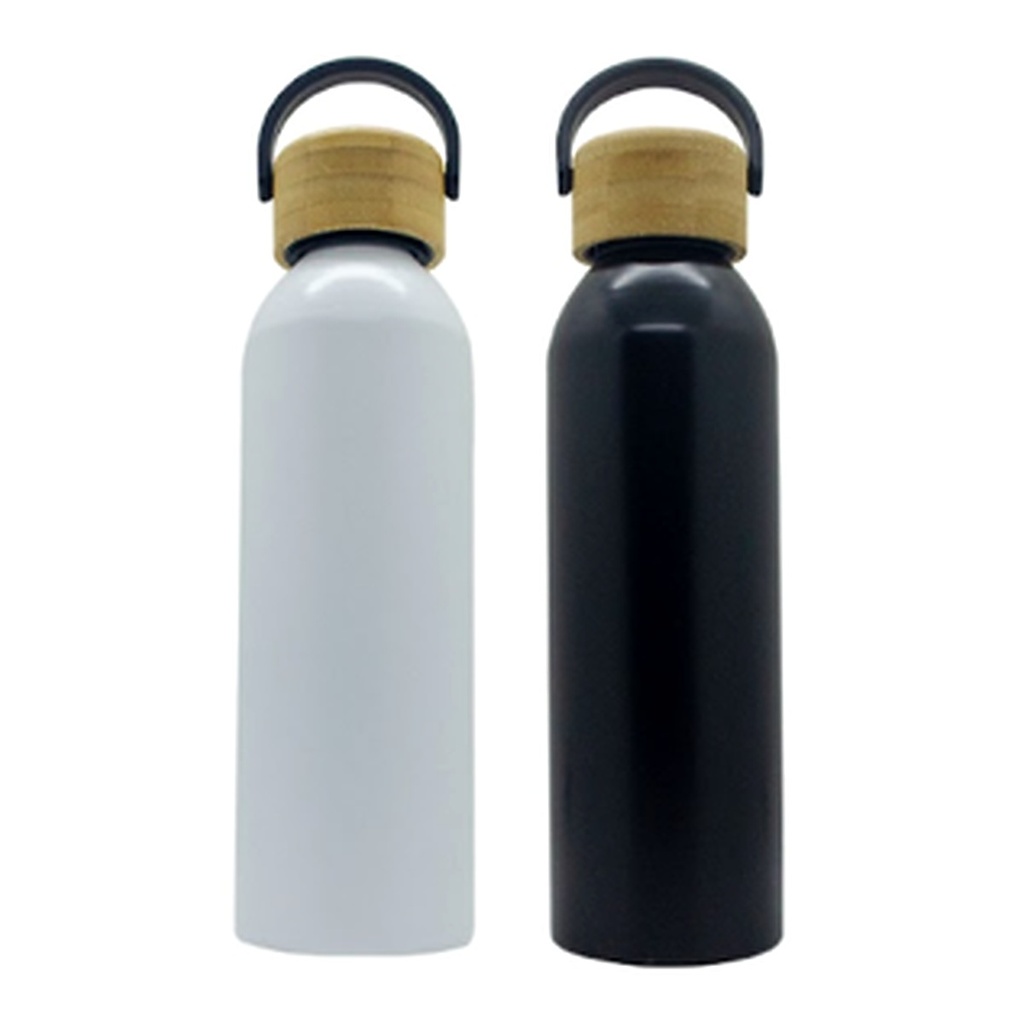 Tomatodo Aluminio Tapa Bambu Acabado Mate 600 Ml