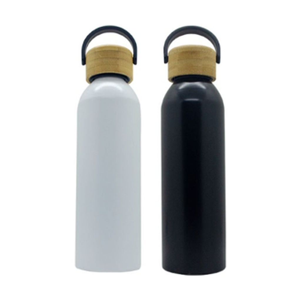 Tomatodo Aluminio Tapa Bambu Acabado Mate 600 Ml