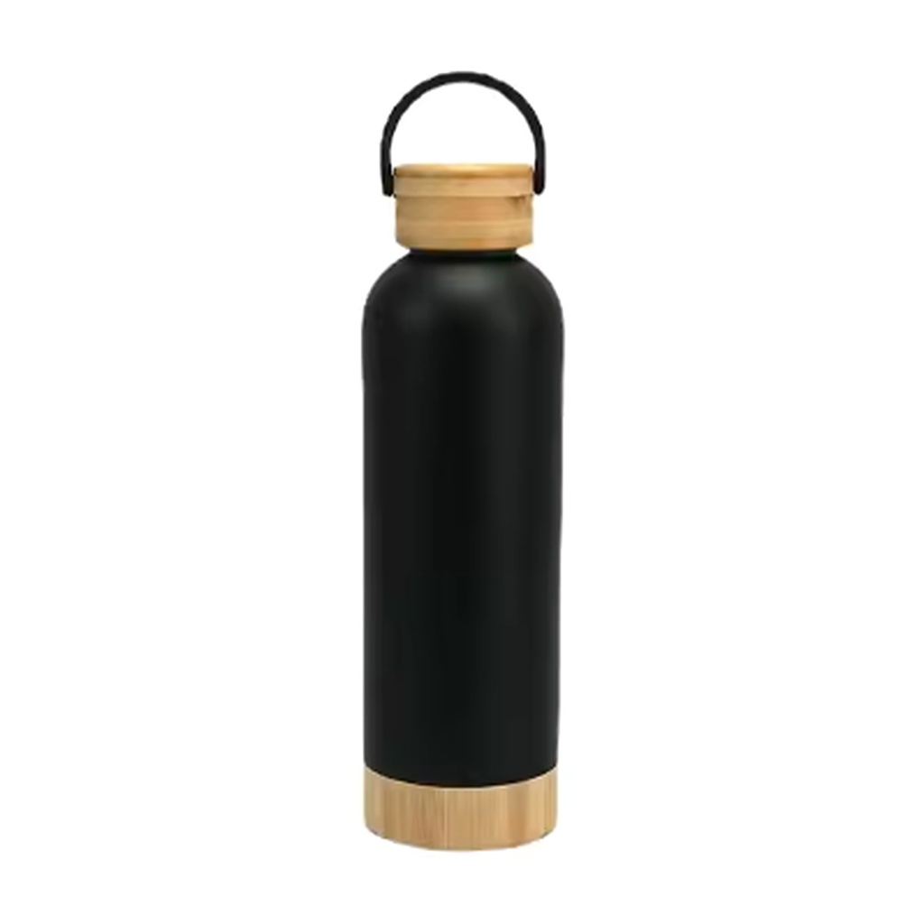 Tomatodo Deluxe Acero Inoxidable Handle Bambu Doble Pared