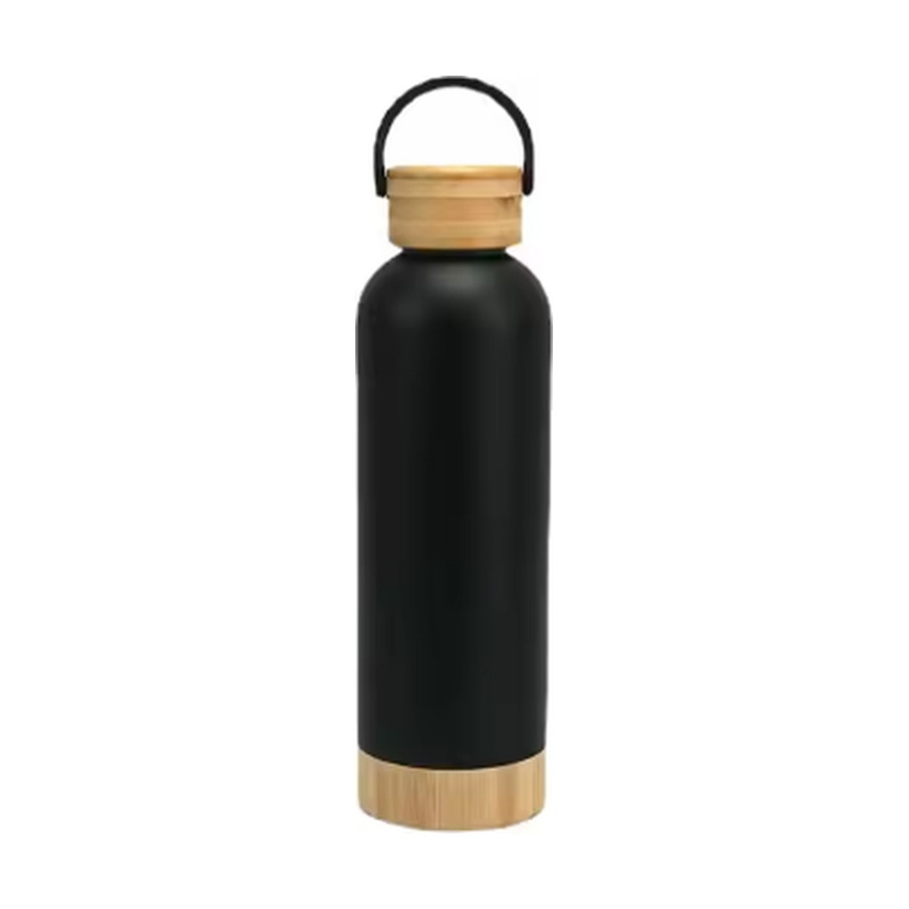 Tomatodo Deluxe Acero Inoxidable Handle Bambu Doble Pared