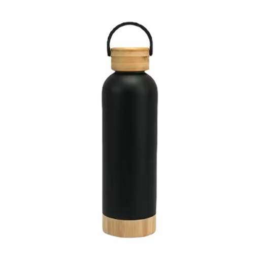 [IP-00324] Tomatodo Deluxe Acero Inoxidable Handle Bambu Doble Pared