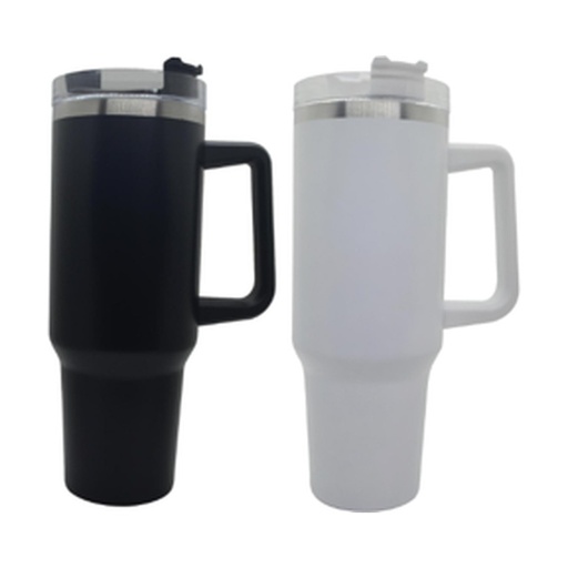[IP-00345] Mug Termico Doble Pared De Acero Inoxidable Con Asa