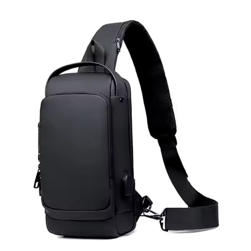 [IP-00403] Mochila Cruzada Deluxe De Pu (Biocuero) B
