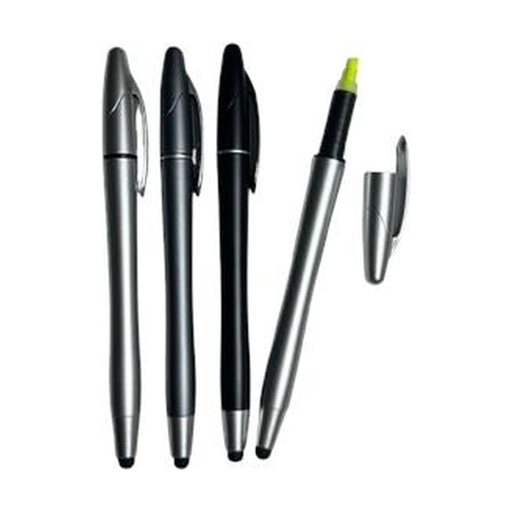 [IP-00410] Lapicero Plastico Con Resaltador + Touch (Nuevo)