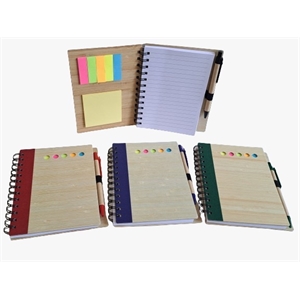 [IP-00455] Libreta Bambú Con Lapicero En Oferta