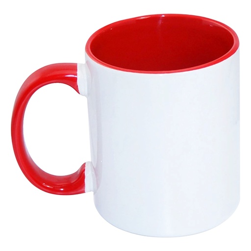 [IP-00561] Taza Blanca Interior Y Asa De