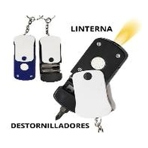 [IP-00763] Llavero Linterna Con Set De Herramientas