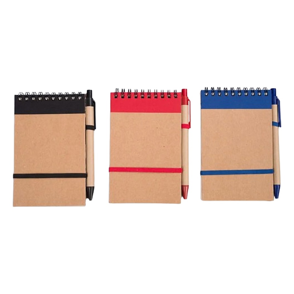 Libreta Ecologica Anillada A6 Con Lapicero