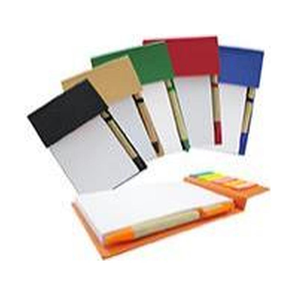 Libreta Ecológica Con Post-It 100 Unid X Caja