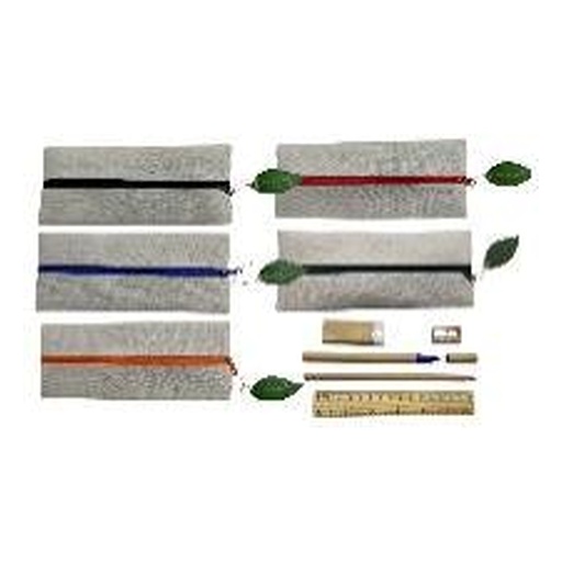 [IP-00112] Cartuchera Gris Con Cierre 200 Unid X Caja
