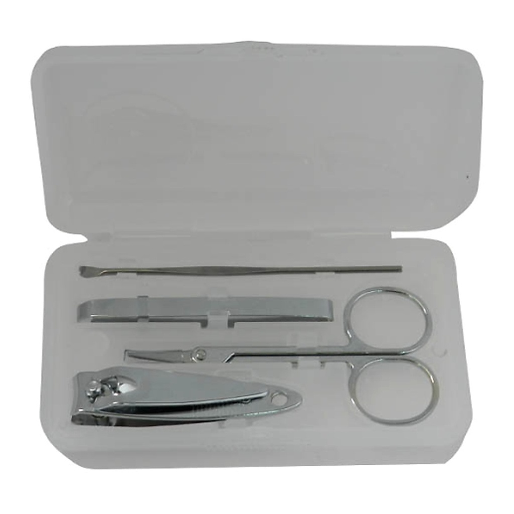 Set De Manicure Estuche Plastico X 4 Piezas