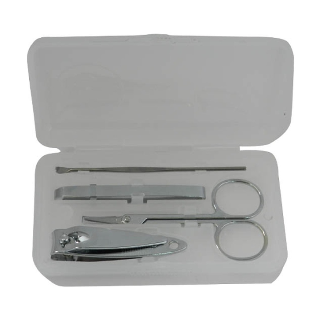 Set De Manicure Estuche Plastico X 4 Piezas